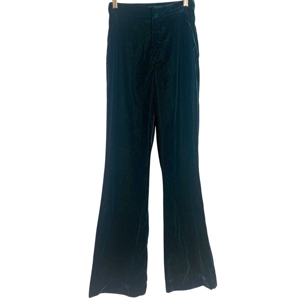 & Other Stories Paris Atelier Textured Green Trousers Size 0 LL0733